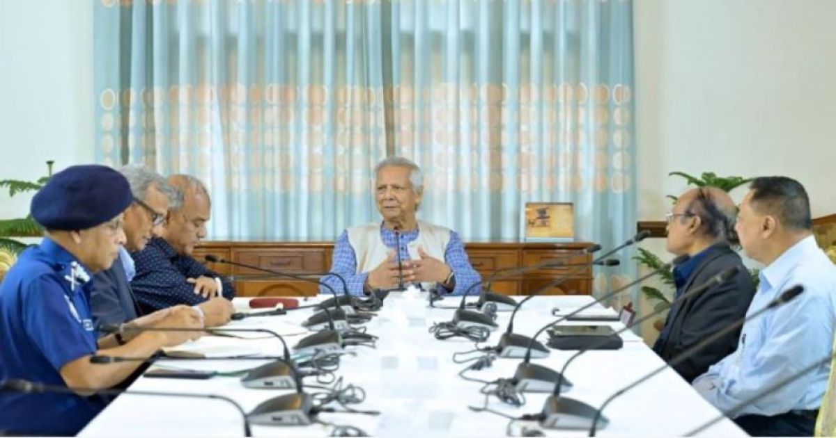 শান্তিপূর্ণ নির্বাচন অনুষ্ঠানে প্রস্তুতির নির্দেশ প্রধান উপদেষ্টার