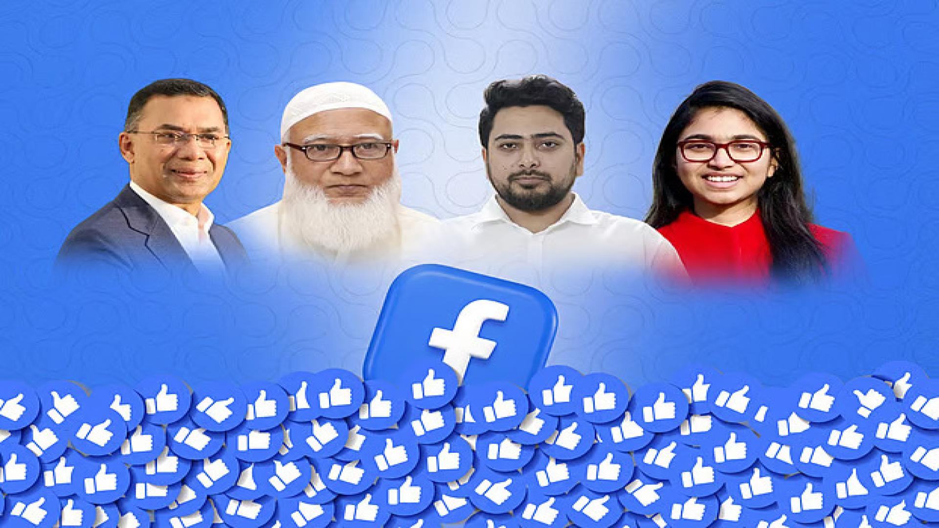 ফেসবুকে প্রার্থীদের কার কত অনুসারী